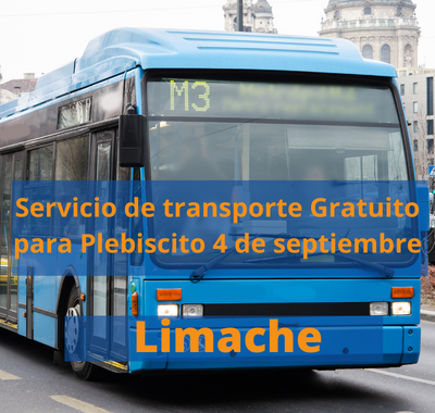 [Foto] Servicio de transporte Gratuito para Plebiscito 4 de septiembre – Limache