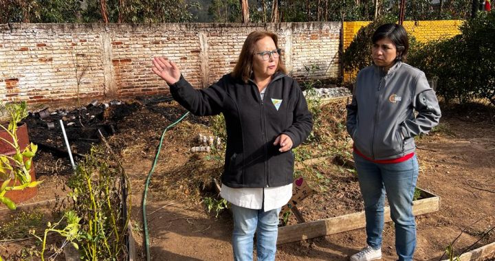 [Video] Alcaldesa de #Quilpué, Valeria Melipillan con balance #incendio y visita a escuela Los Molles que ayer se vio amenazada por el fuego.