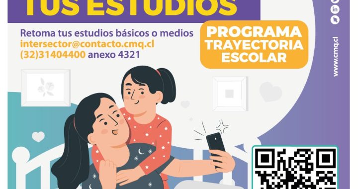 Municipio de #Quilpué impulsa programa de recuperación de estudios para mujeres.