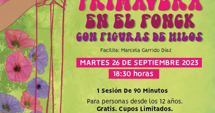 [Expired] Taller gratuito y online: Primavera en el Fonck con figuras de hilos