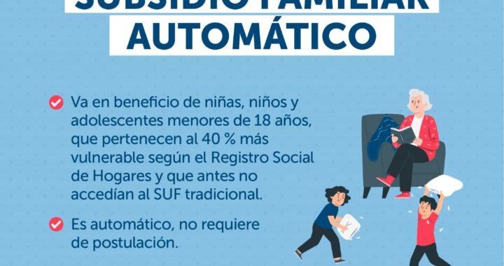 Subsidio Familiar Automático: Beneficiarios en la Región de Valparaíso