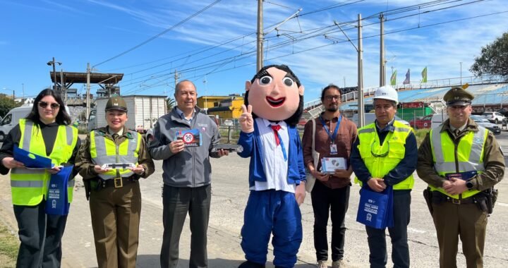 Autoridades Refuerzan Seguridad en Cruces Ferroviarios de Valparaíso en la Antesala de las Fiestas Patrias