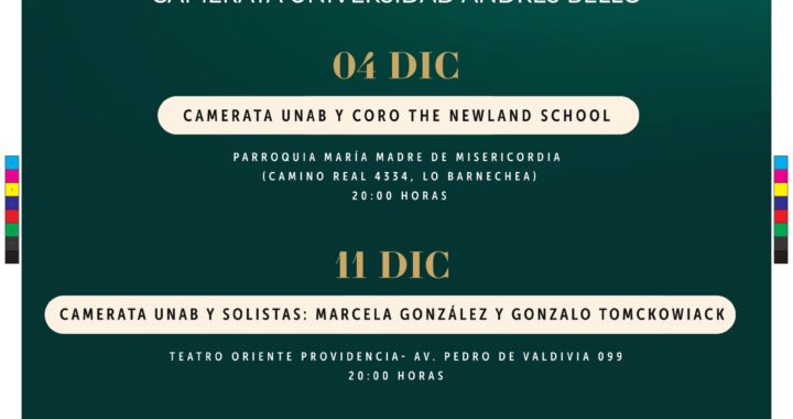 Camerata UNAB Invita a Vivir la Magia de la Navidad con Conciertos en Santiago y Viña del Mar