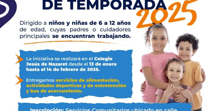 Inscripciones Abiertas para Centro de Cuidados Temporada 2025