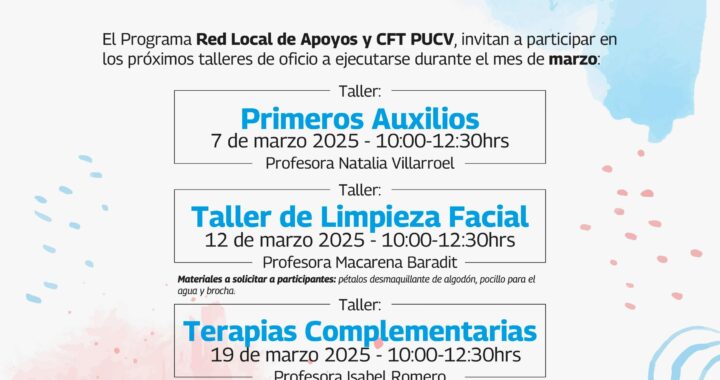 Villa Alemana Ofrece Talleres Gratuitos de Oficios en Marzo