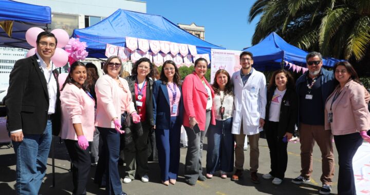“Manos Rosadas” en Valparaíso: Hospital Carlos van Buren moviliza a la comunidad en el Mes del Cáncer de Mama