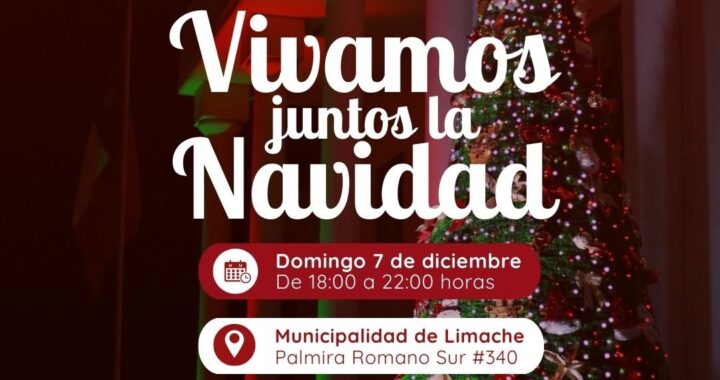 Limache enciende la Navidad con fiesta familiar y llegada del Viejito Pascuero